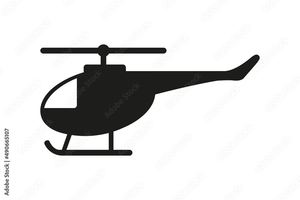 Helicopter. Vector image.