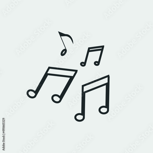 Music vector icon illustration sign