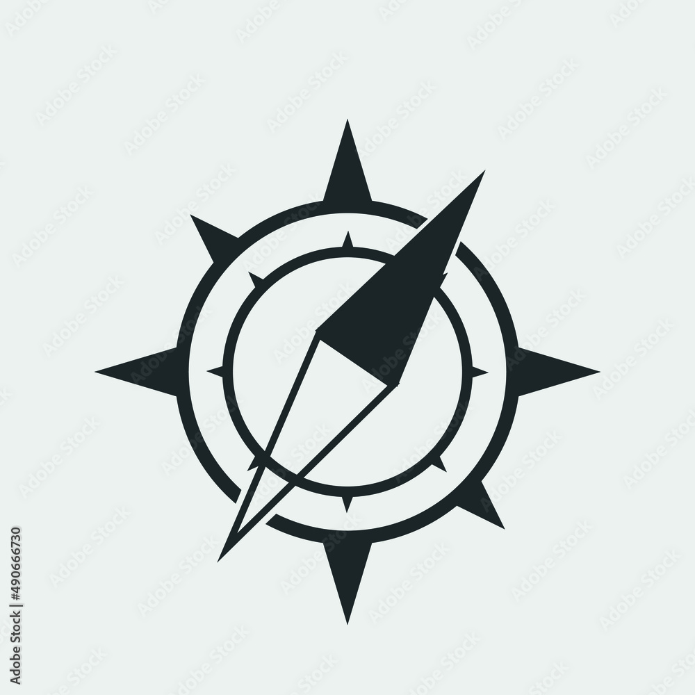 Compass logo vector icon illustration sign Compass logo vector icon illustration sign