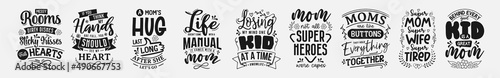 Mothers Day Lettering Bundle, Mom quote typography for print, t-shirt, card and much more