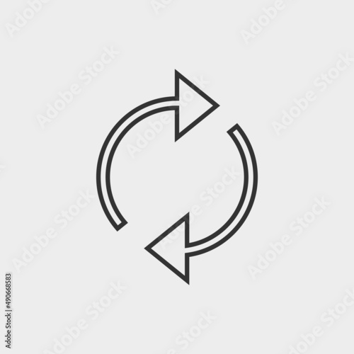 Refresh vector icon illustration sign