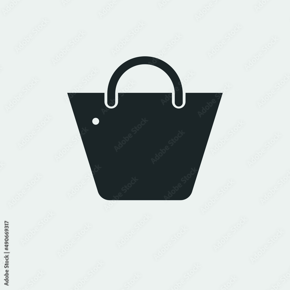 Woman handbag vector icon illustration sign Woman handbag vector icon illustration sign