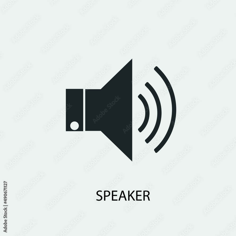 Speaker vector icon illustration sign Speaker vector icon illustration sign