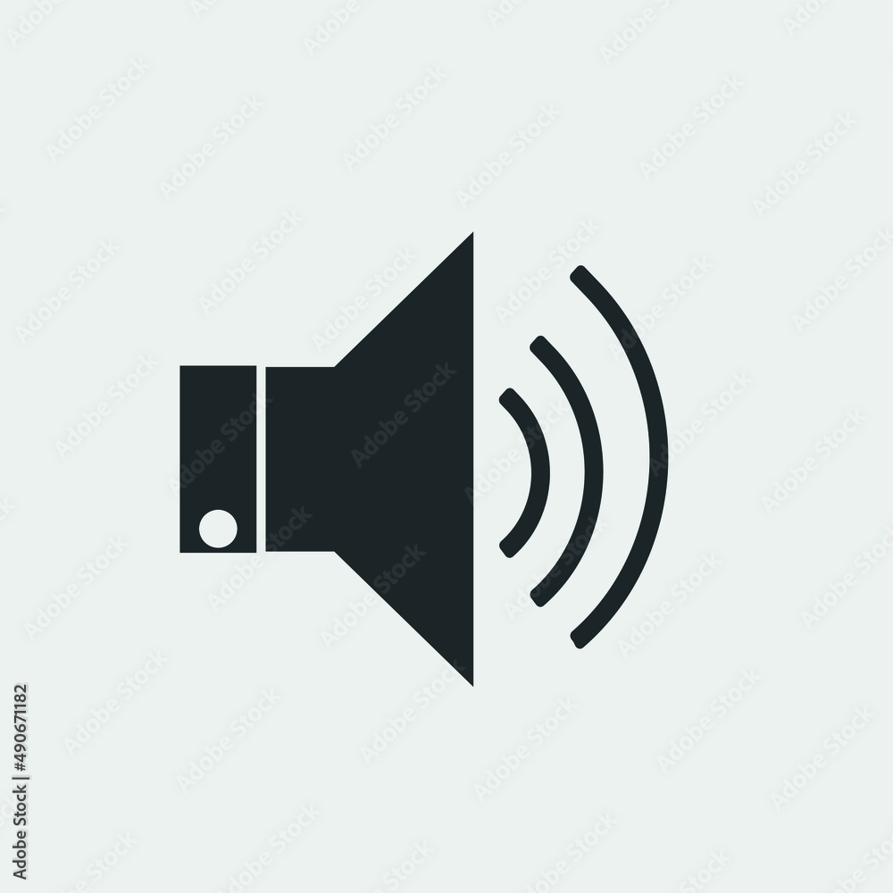 Speaker vector icon illustration sign Speaker vector icon illustration sign