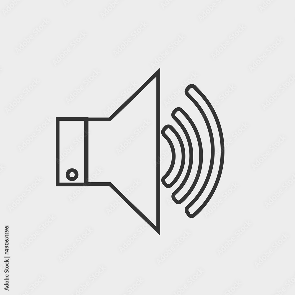 Speaker vector icon illustration sign Speaker vector icon illustration sign