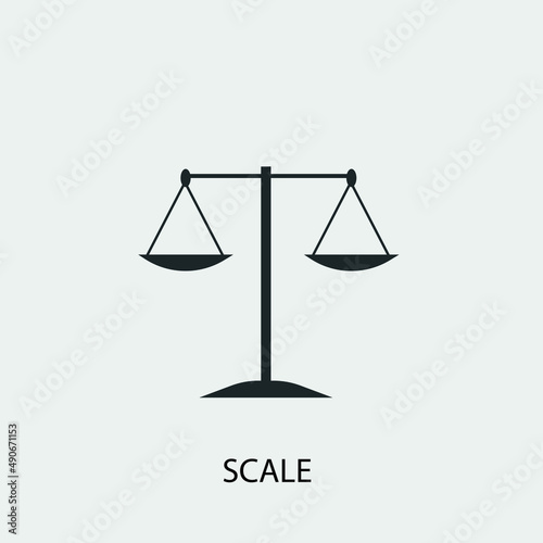 Scale vector icon illustration sign