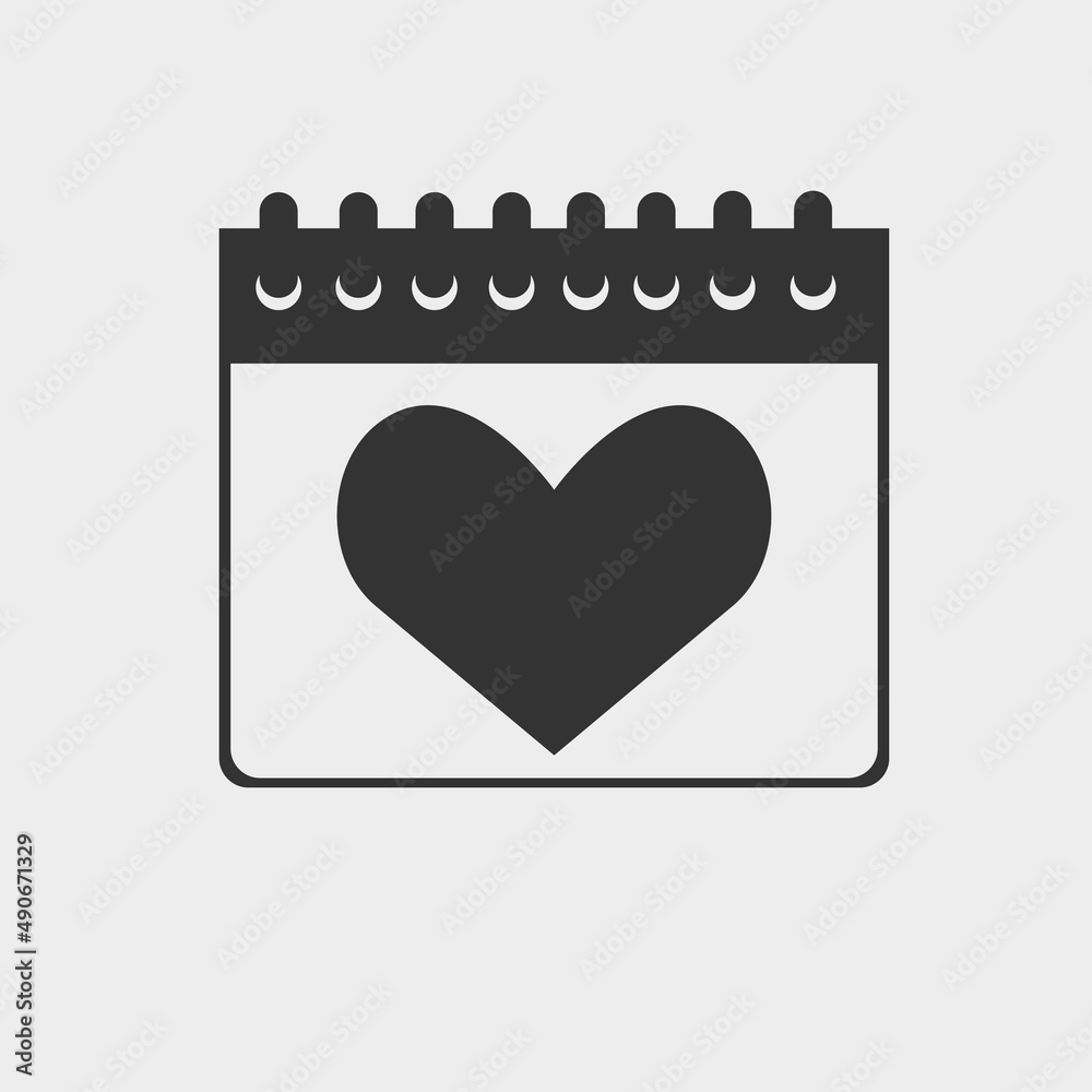 Valentine`s day vector icon illustration sign Valentine`s day vector icon illustration sign