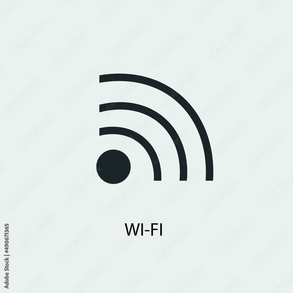 Wifi vector icon illustration sign Wifi vector icon illustration sign