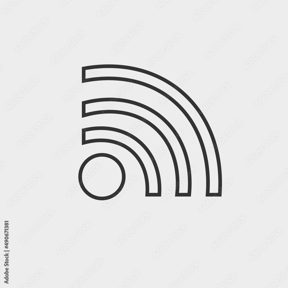 Wifi vector icon illustration sign Wifi vector icon illustration sign