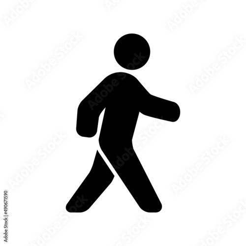 People Walk,Run Icon Logo Design Vector Template Illustration