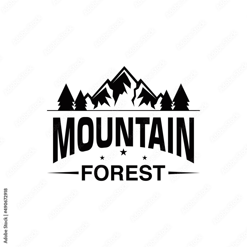 Obraz premium mountain logo design 