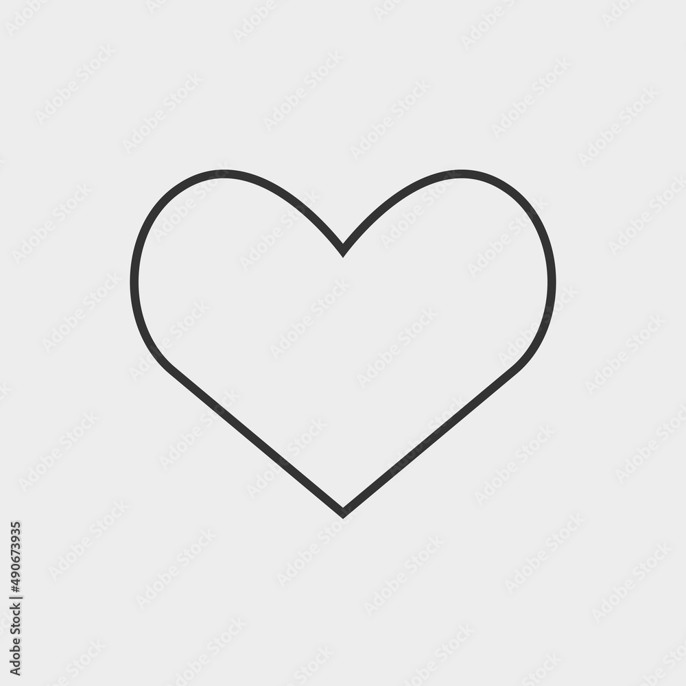 Heart vector icon illustration sign Heart vector icon illustration sign