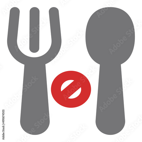 fasting icon illustration with flat style