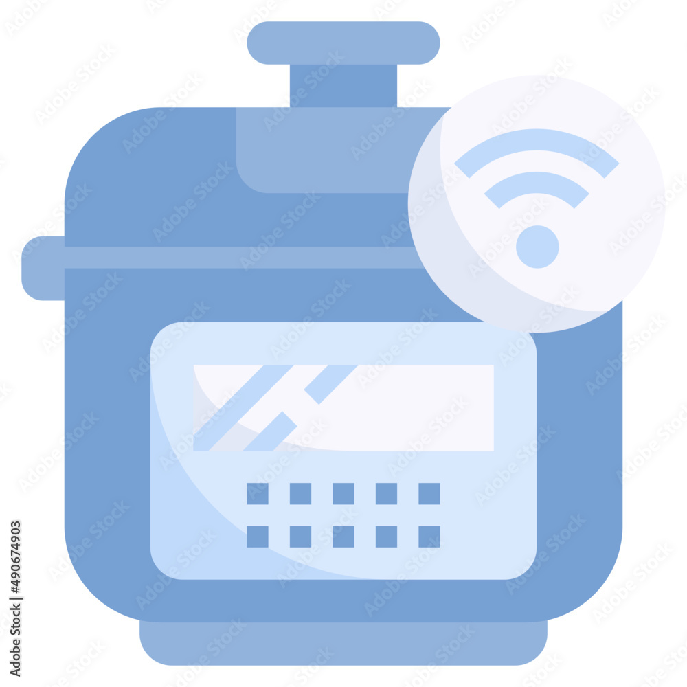SLOW COOKER flat icon,linear,outline,graphic,illustration SLOW COOKER flat icon,linear,outline,graphic,illustration