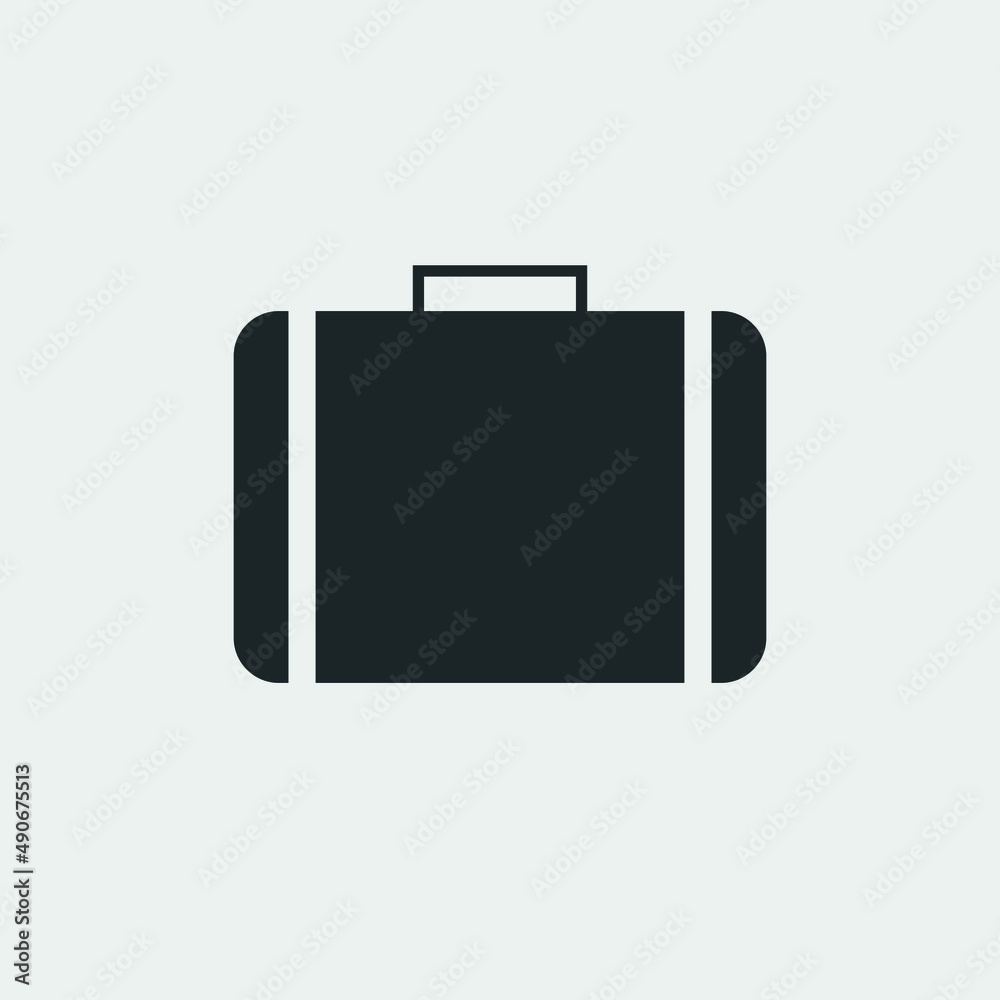 Briefcase vector icon illustration sign Briefcase vector icon illustration sign