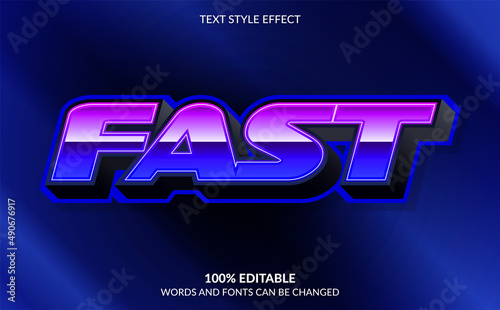 Editable Text Effect, Fast Text Style 
