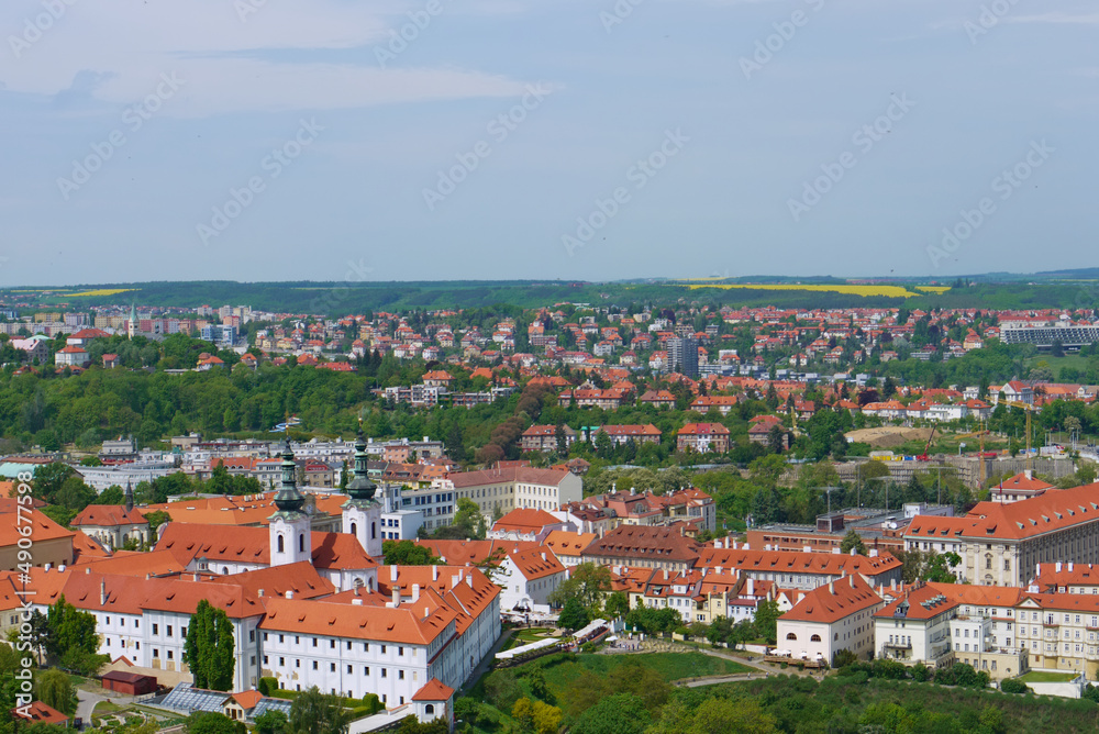 Obraz premium Panoramic photo of Prague, Czech Republic