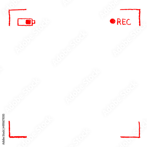 색연필 드로잉 일러스트_영상 촬영 프레임