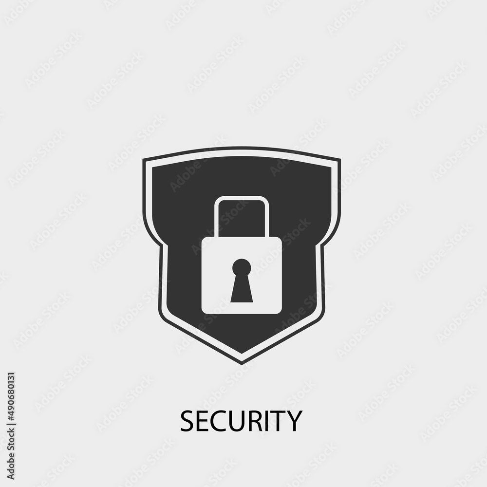 Security vector icon illustration sign Security vector icon illustration sign