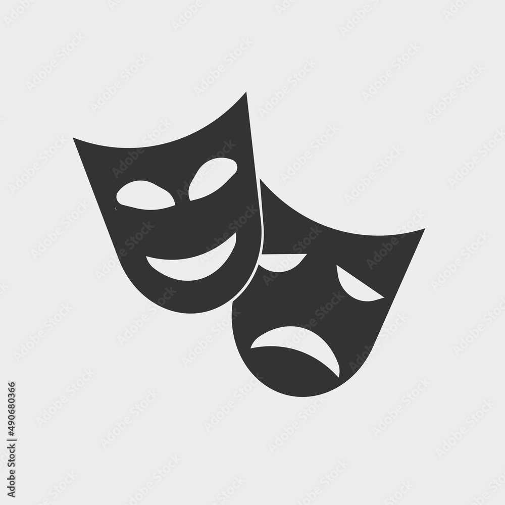 Theater vector icon illustration sign Theater vector icon illustration sign