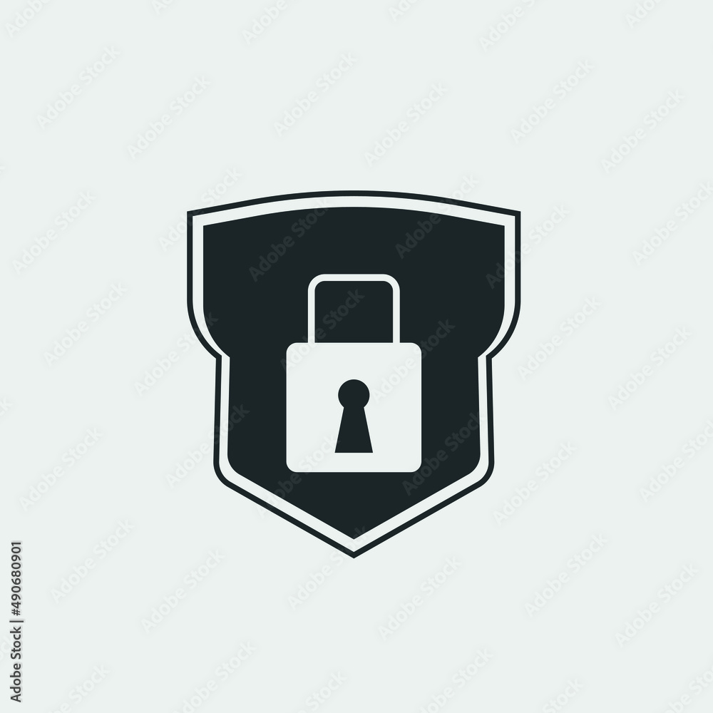 Security vector icon illustration sign Security vector icon illustration sign