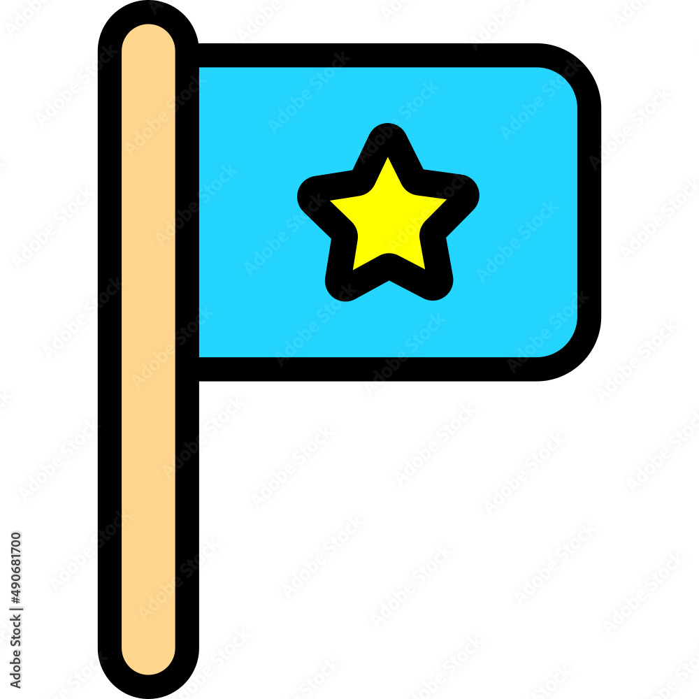 star flag icon vector star flag icon vector