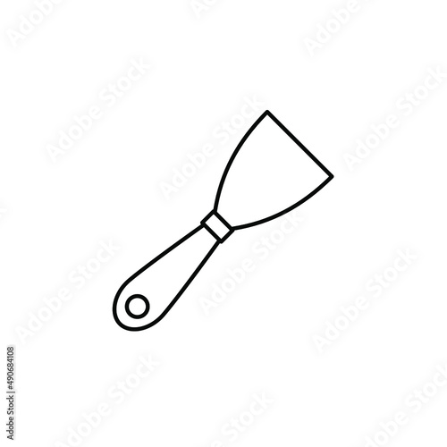 palette knife icons  symbol vector elements for infographic web