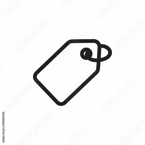 Price Tag Icon. Price Tag flat style isolated on a white background - stock vector.