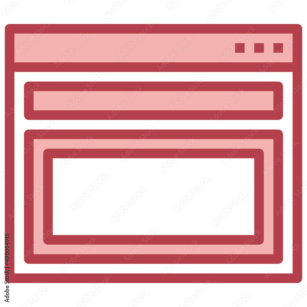 FRAME red line icon,linear,outline,graphic,illustration FRAME red line icon,linear,outline,graphic,illustration