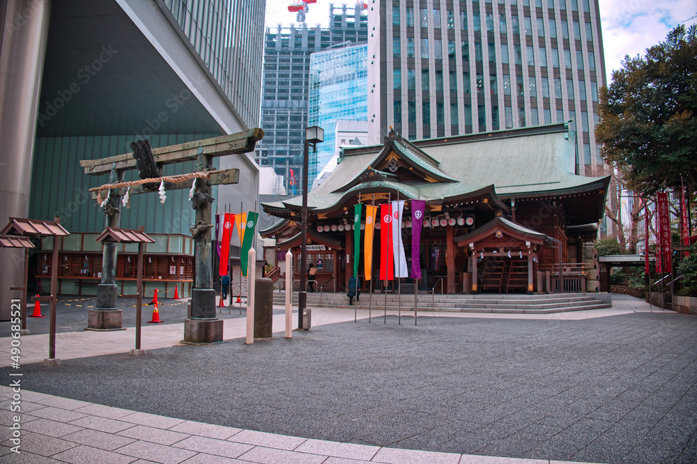 都会の神社