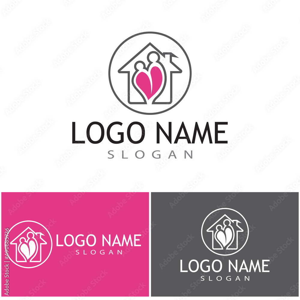 Home Vector icon illustration design template Home Vector icon illustration design template