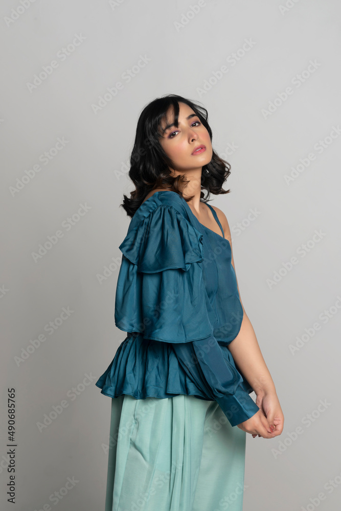 Fototapeta premium Fashion Model wearing casual Clothes