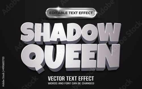 Shadow queen editable text effect