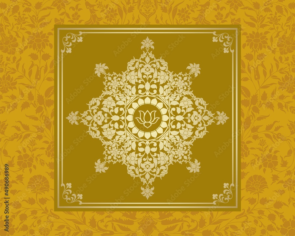 water lily, wedding card design, royal India water lily, wedding card design, royal India