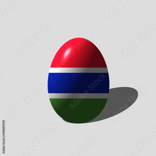 easter egg with flag