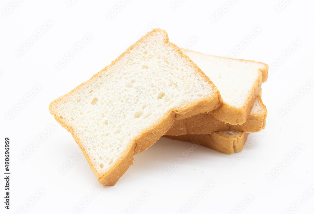 sweet bread isolated on white background,