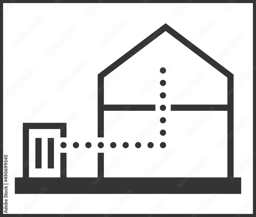 House and Router with a fiver optic cable, fiber to home House and Router with a fiver optic cable, fiber to home
