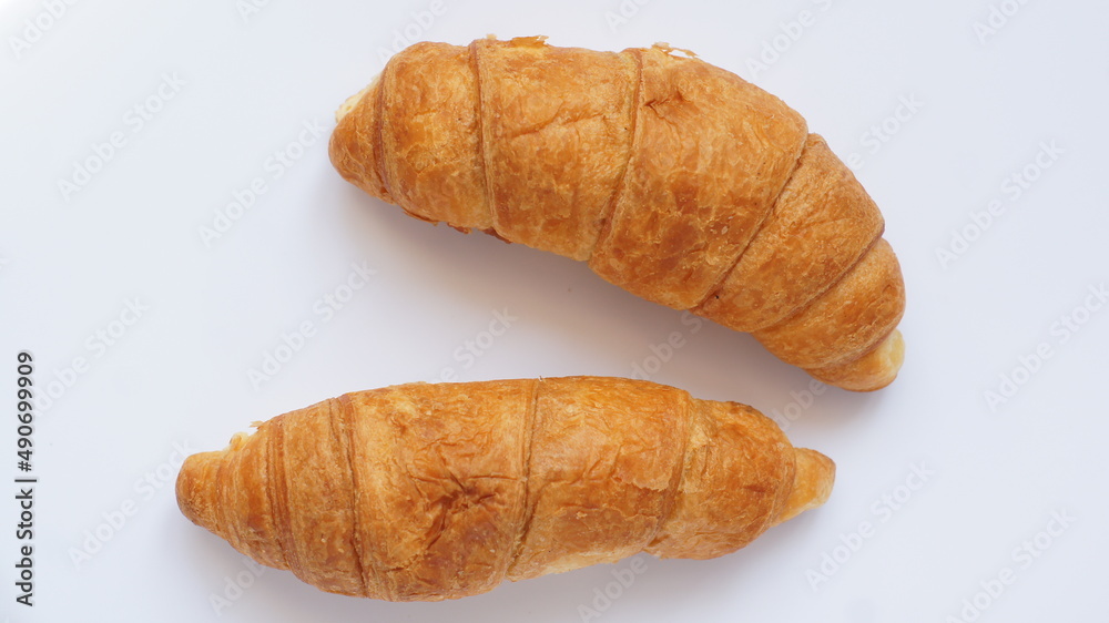 croissants on a white background croissants on a white background
