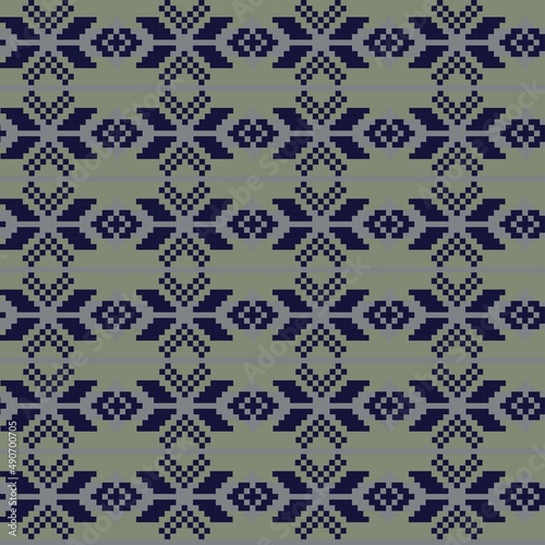 Christmas Fair Isle Seamless Pattern Design