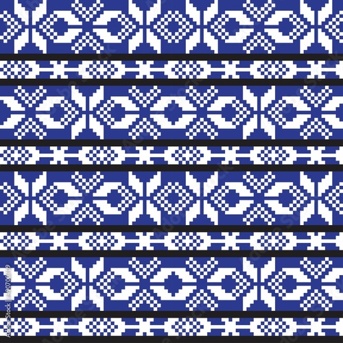Christmas Fair Isle Seamless Pattern Design