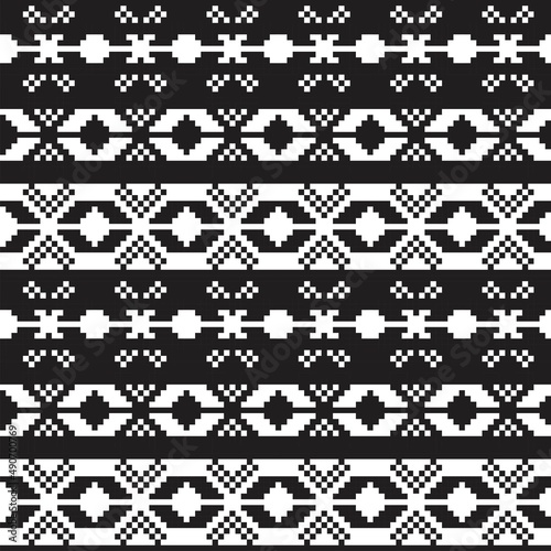 Christmas Fair Isle Seamless Pattern Design