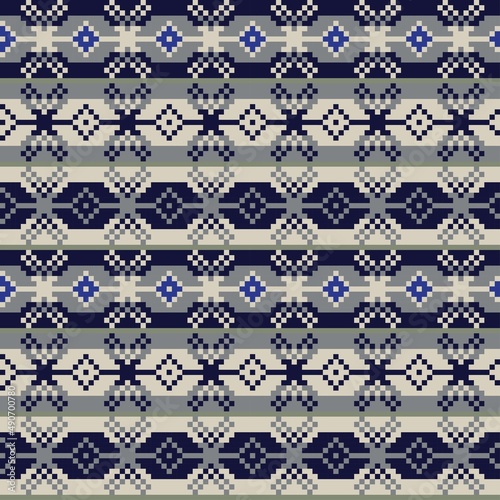 Christmas Fair Isle Seamless Pattern Design