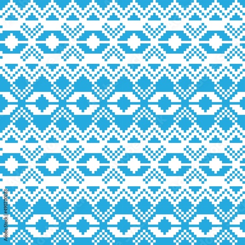 Christmas Fair Isle Seamless Pattern Design