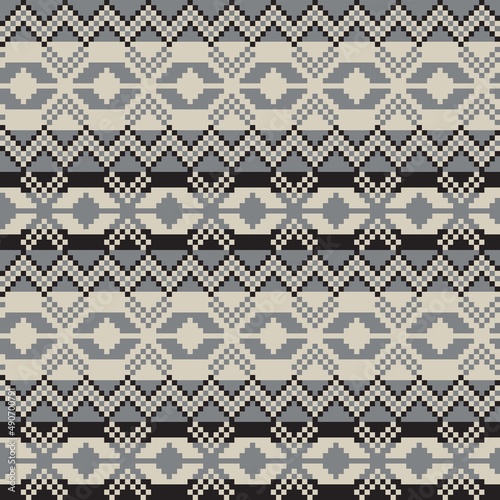 Christmas Fair Isle Seamless Pattern Design