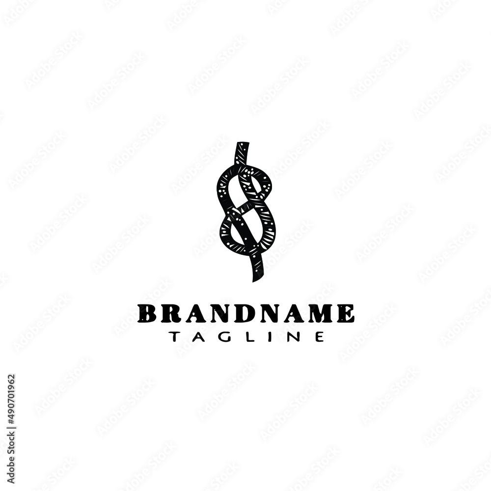 rope knot logo cartoon icon design template black isolated creative illustration rope knot logo cartoon icon design template black isolated creative illustration