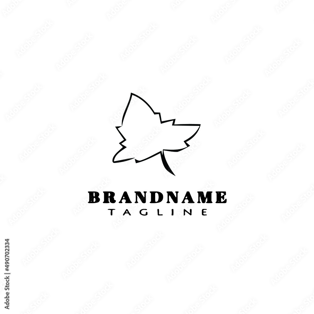 leaf logo simple icon design template black isolated vector illustration leaf logo simple icon design template black isolated vector illustration