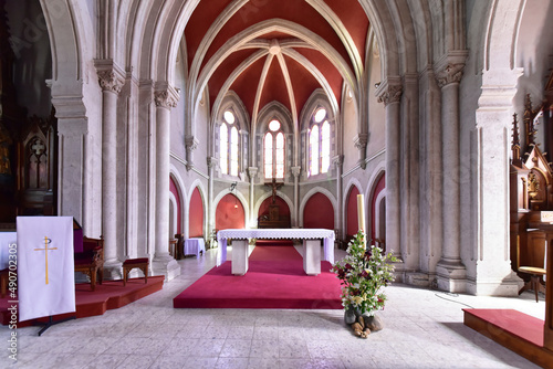 Frankreich - Lit-et-Mixe - Eglise Notre-Dame de Lit - Innenansicht