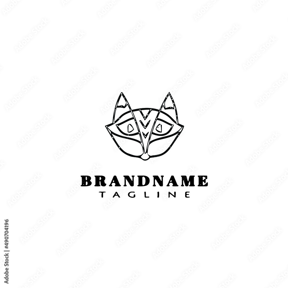 cute animal fox logo icon vector illustration cute animal fox logo icon vector illustration