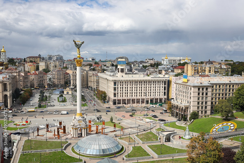 Maidan Nezalezhnosti in Kiev, Ukraine
