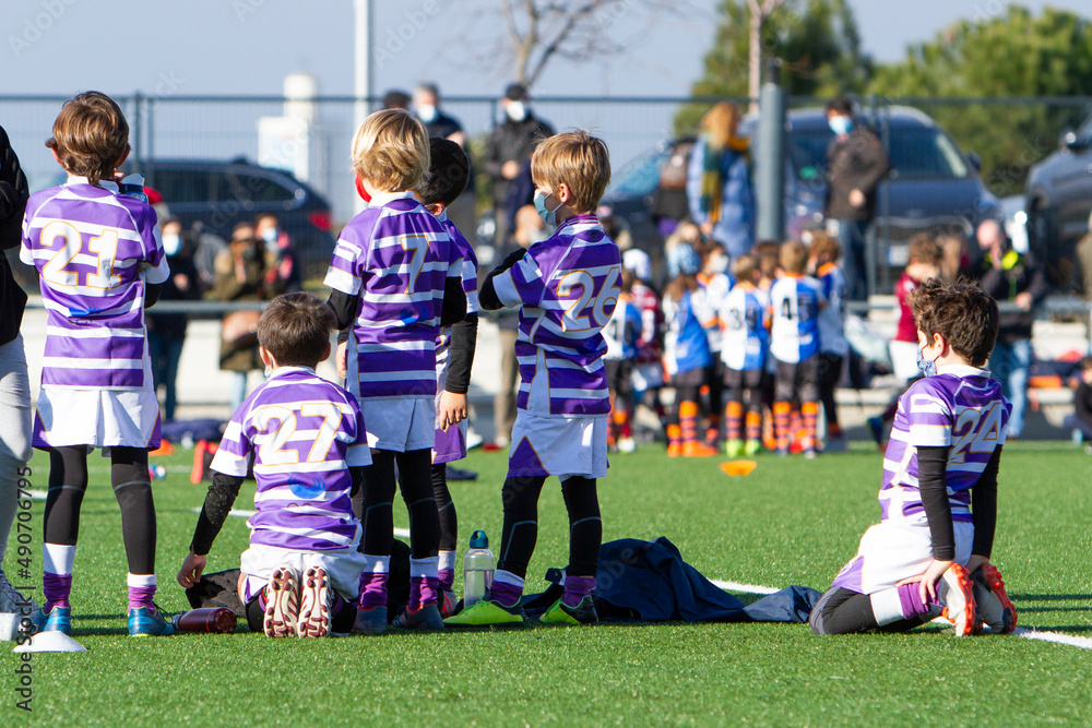 Naklejka premium rugby match